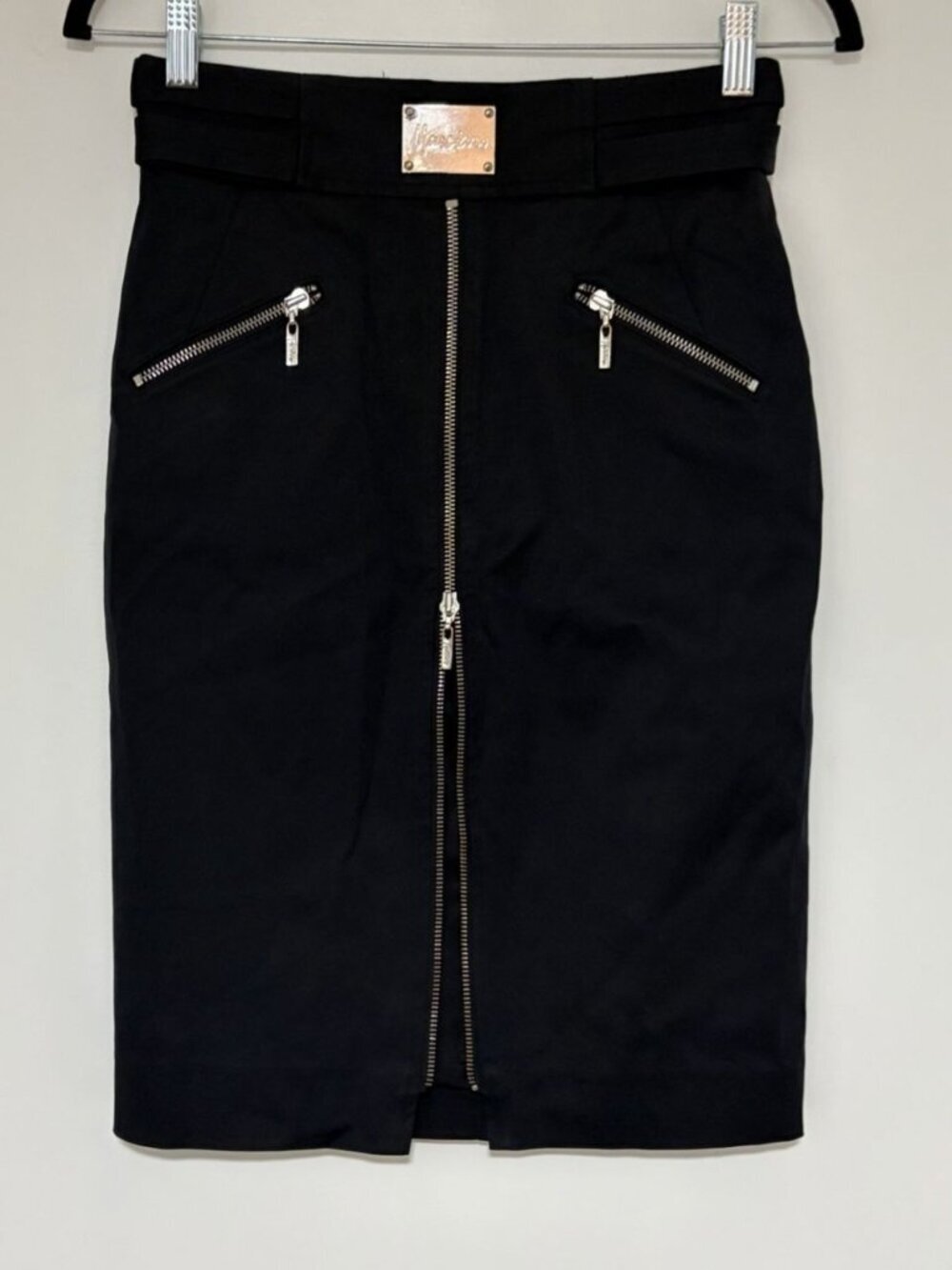 GUESS by Marciano Black High Waist Pencil Skirt Zippers Size 26”